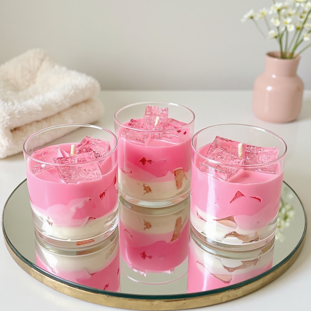 Set of 12 | 10oz Iced Strawberry Milk Candle