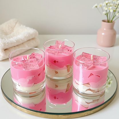 Set of 12 | 10oz Iced Strawberry Milk Candle