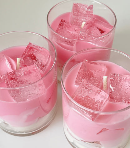 Set of 12 | 10oz Iced Strawberry Milk Candle