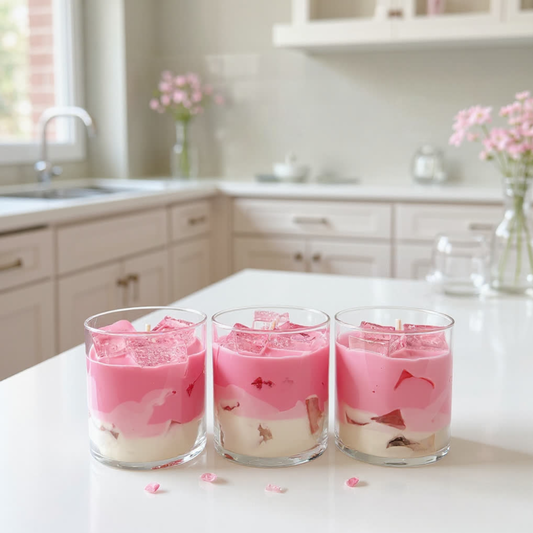 Set of 12 | 10oz Iced Strawberry Milk Candle
