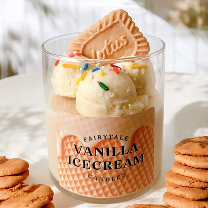 8oz Vanilla Ice Cream Candle