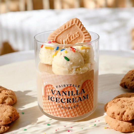 8oz Vanilla Ice Cream Candle