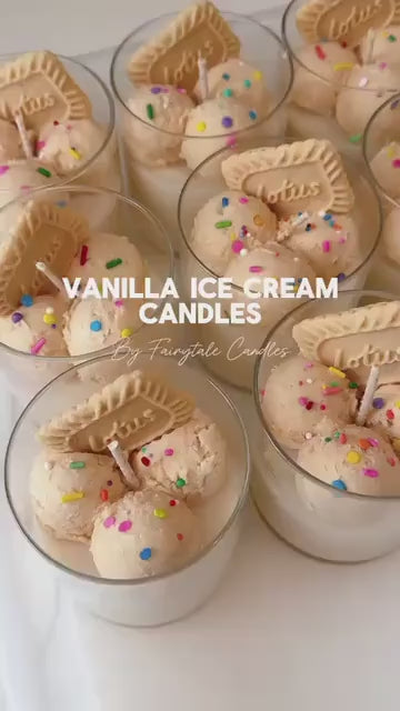 8oz Vanilla Ice Cream Candle